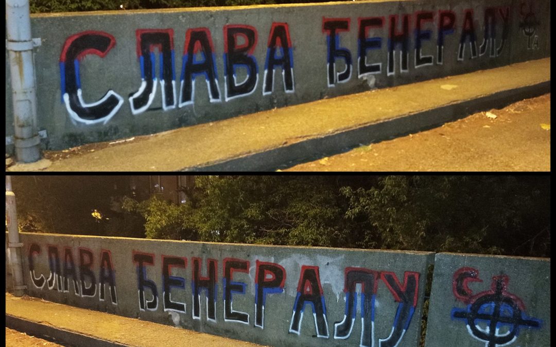 Наши активисти из Београда поручују: Слава Ђенералу!