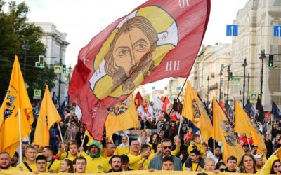 Поздрав Србској Акцији са марша у Санкт-Петербургу